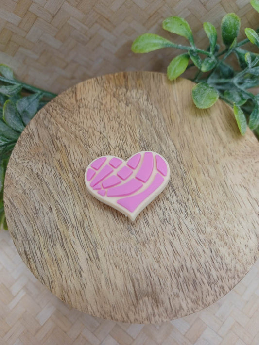 Pink Heart Shoe Charm Accessory