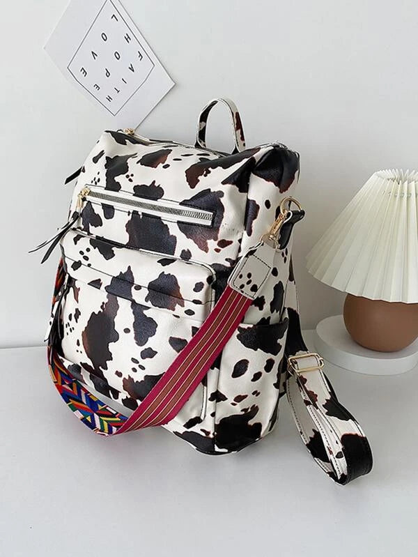 PREORDER - Cow Print Backpack