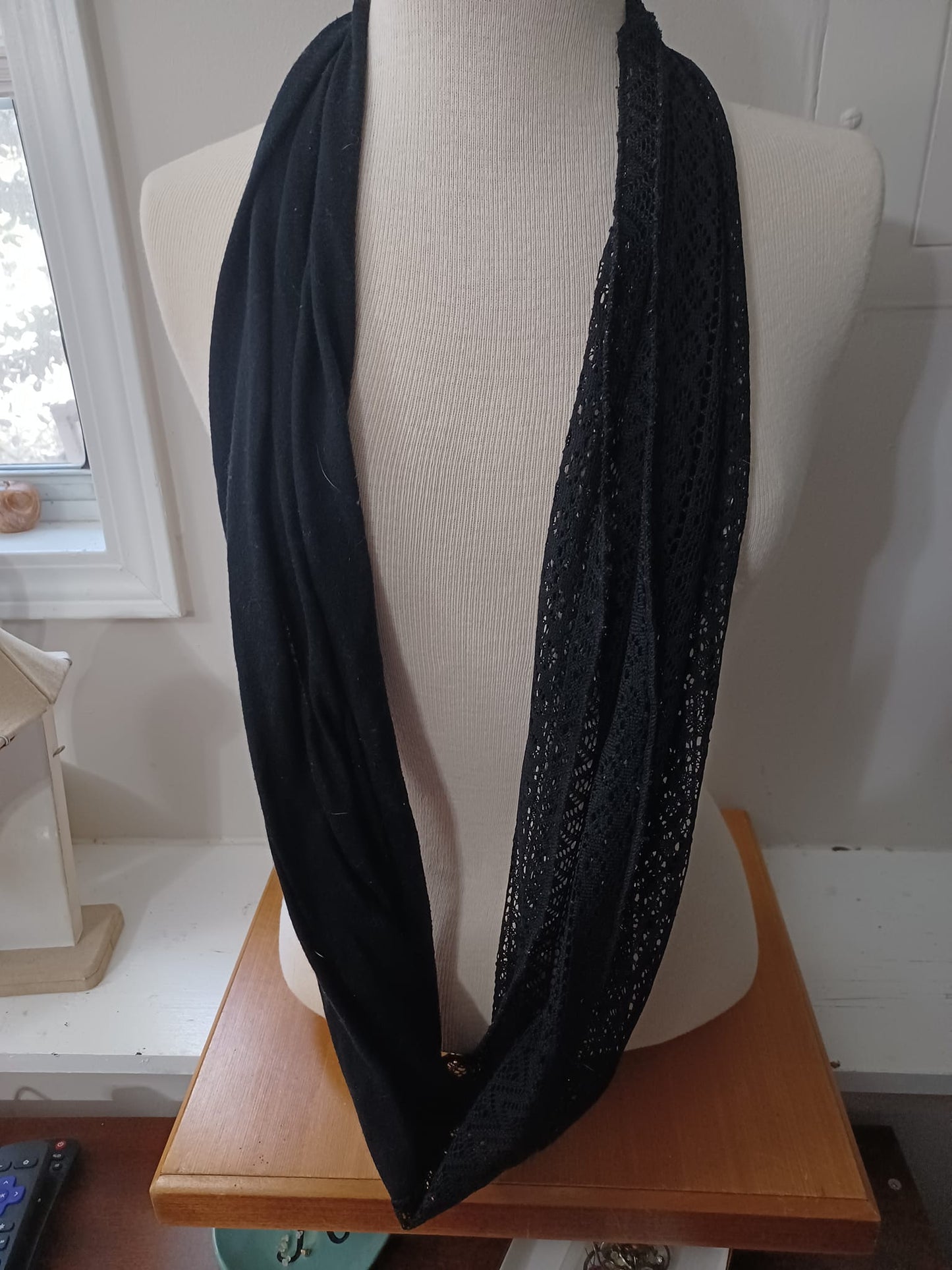 Black Infinity Scarf