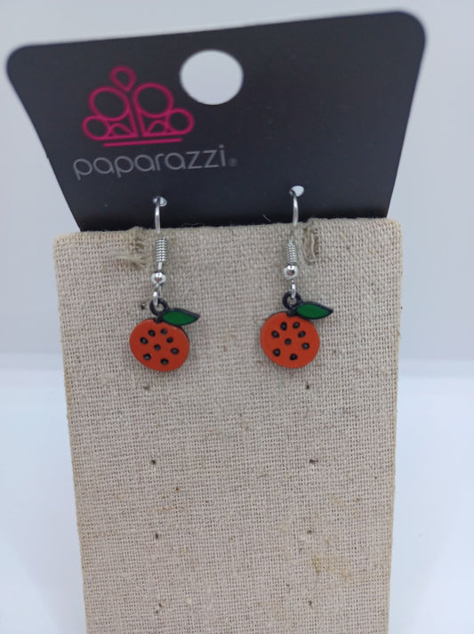 Orange Cutout Earrings