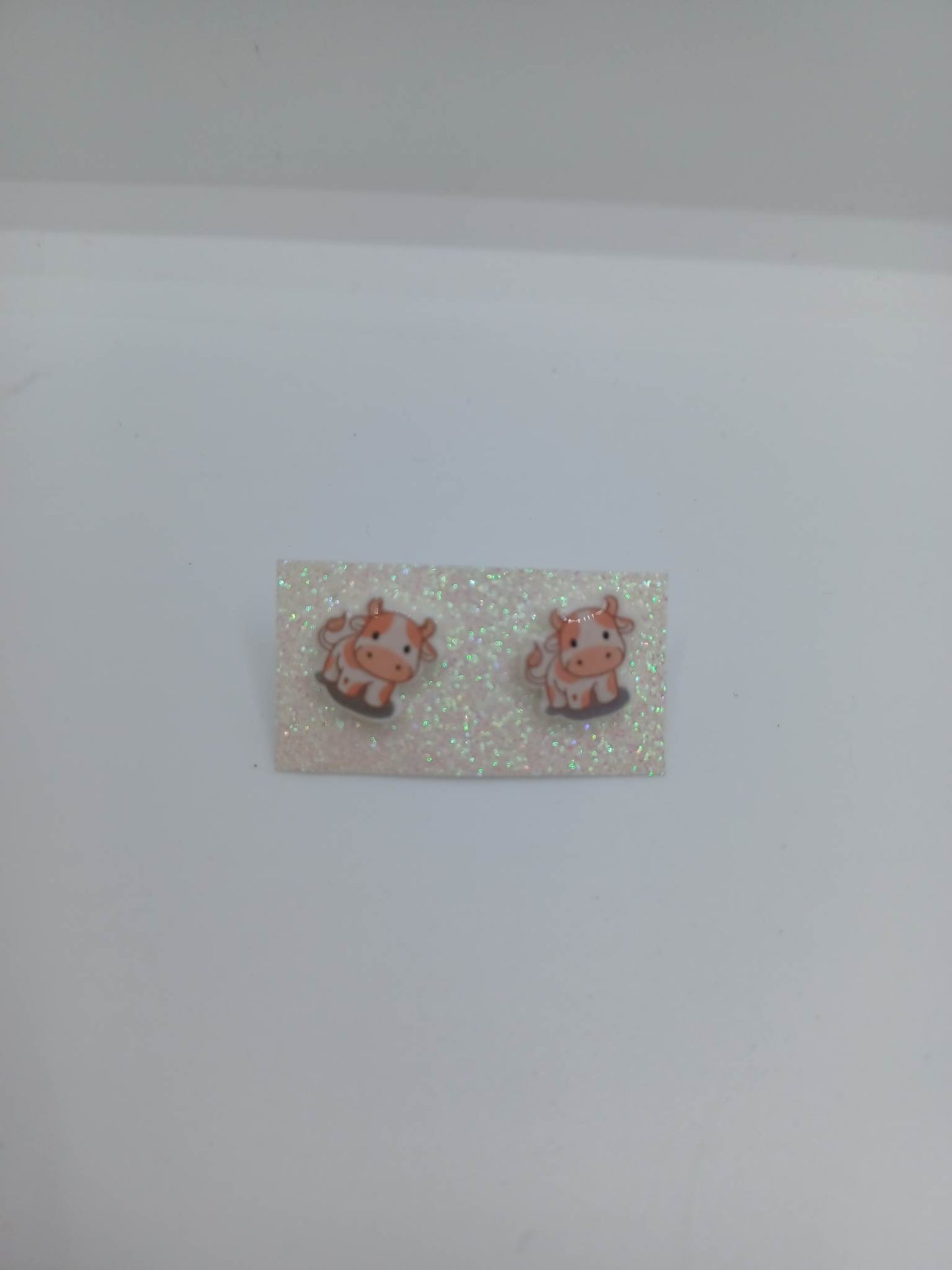 Pink Pig in Mud Earrings