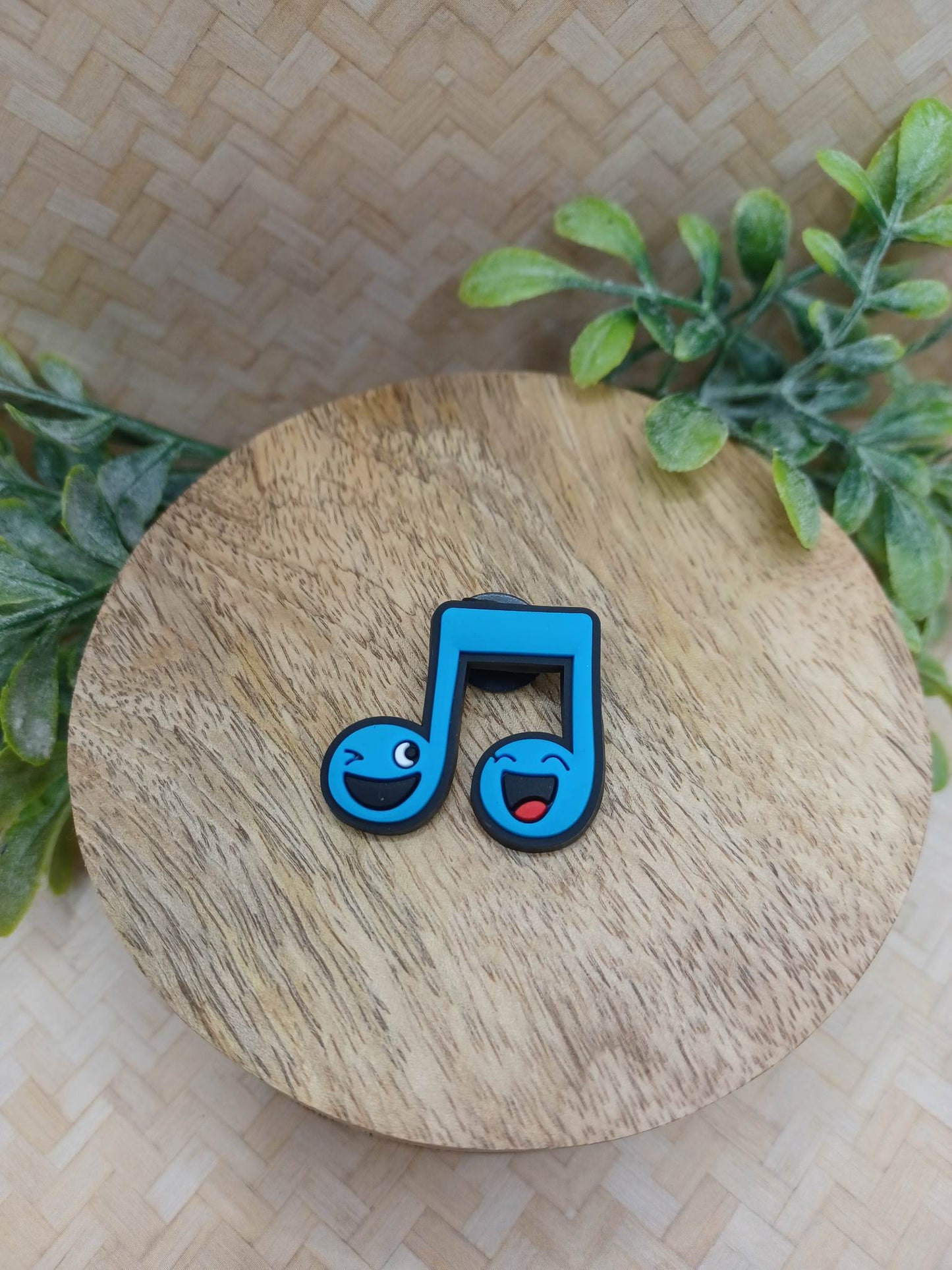 Blue Music Note Shoe Charm Accessory