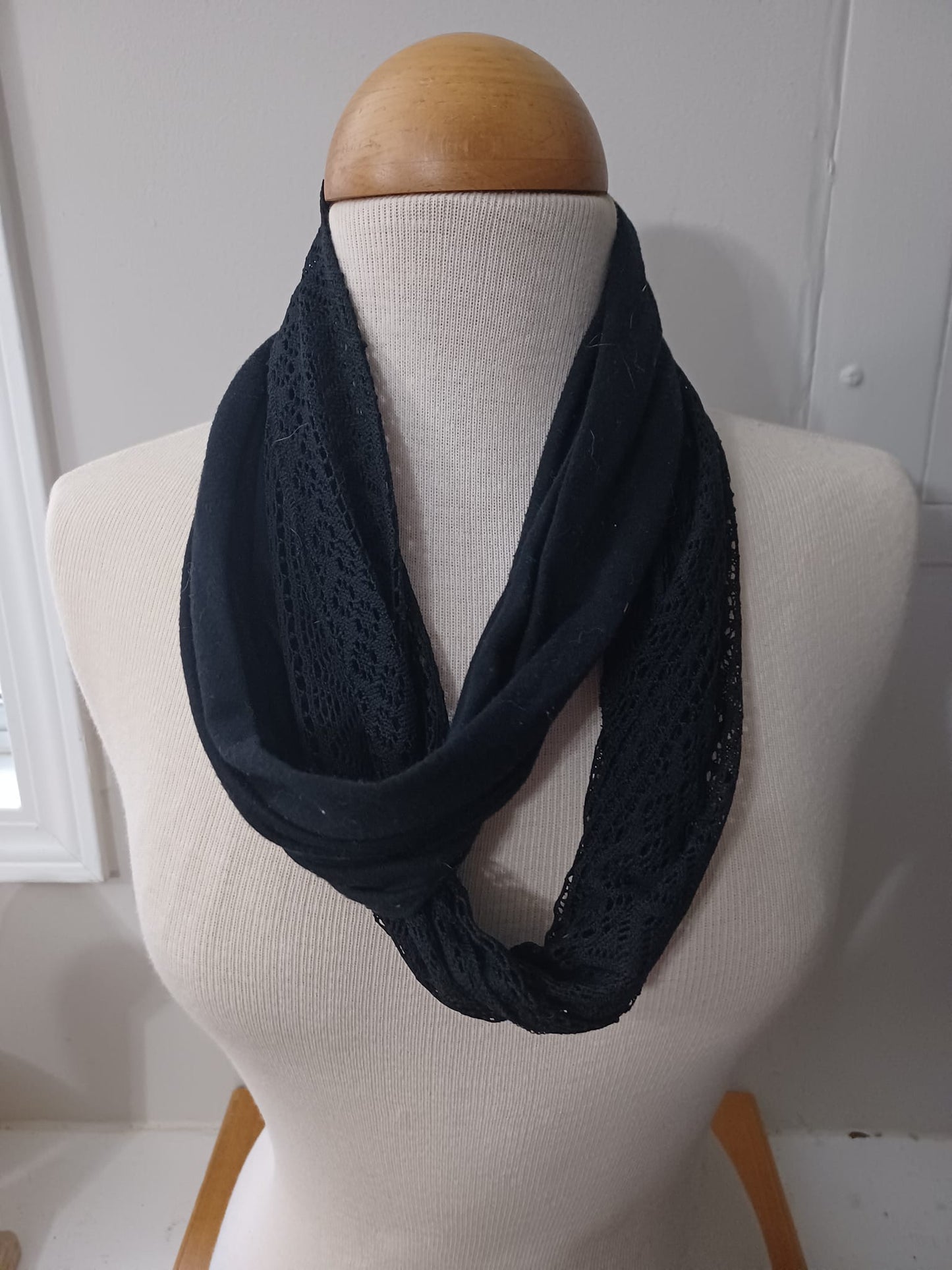 Black Infinity Scarf