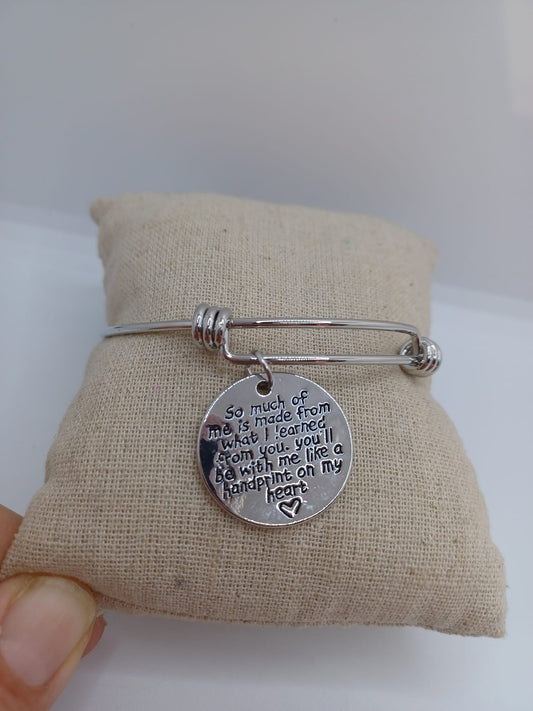 Inspirational Teacher Bracelet