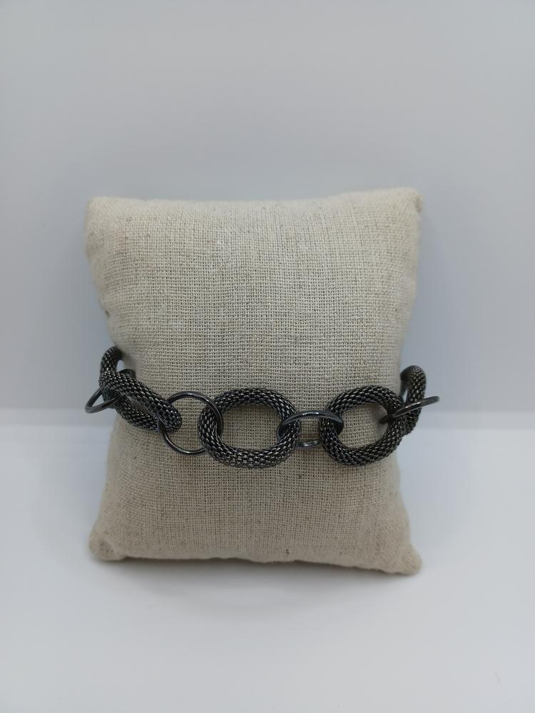 Gunmetal Mesh Chain Bracelet/Anklet