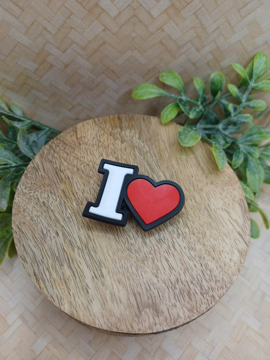 I <3 Shoe Charm Accessory