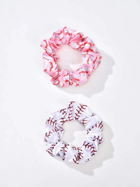 Baseball Scrunchie Set
