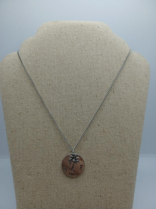Silver Beach Inspired Necklace