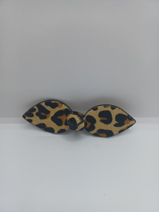 Medium Brown Leopard Hair Accessory