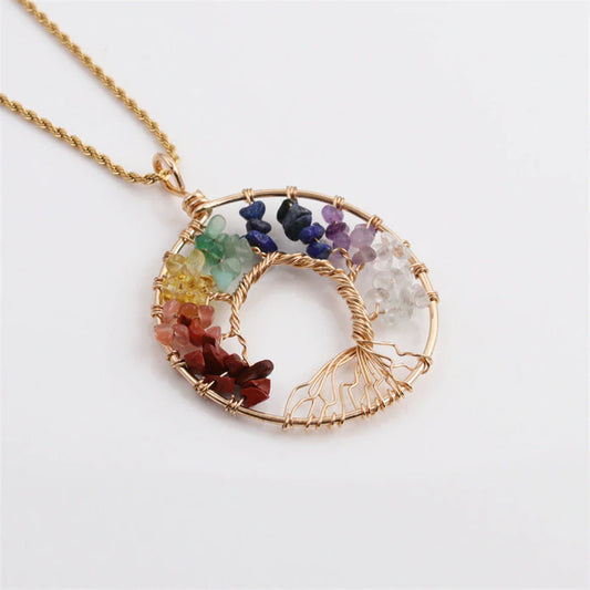 Tree of Life Rock Necklace