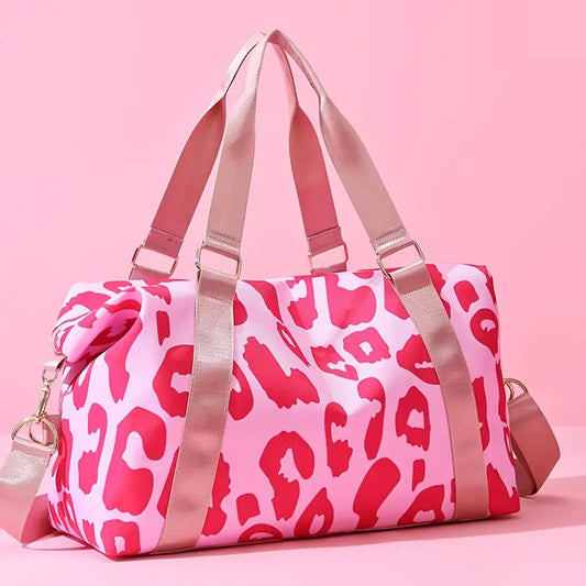 Pink Leopard Overnight Bag/Duffle Style Bag