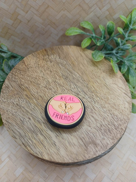 Pink Real Friends Shoe Charm Accessory
