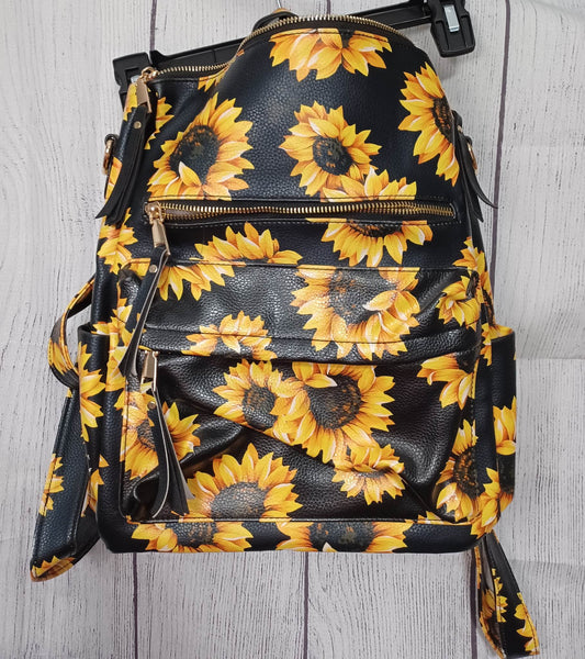 Sunflower Leather Style Backpack