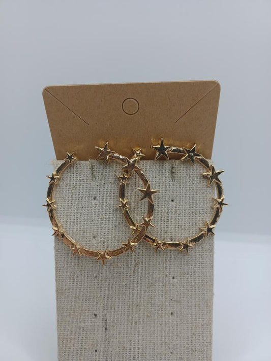 Gold Star Earrings