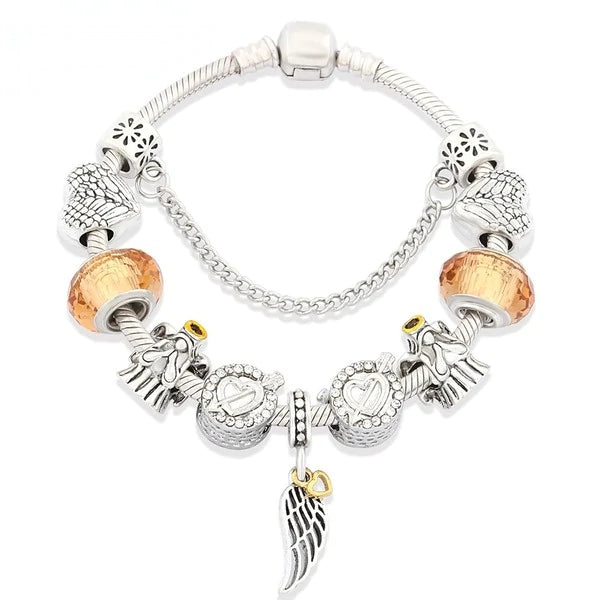 Angel Wing Charm Style Bracelet