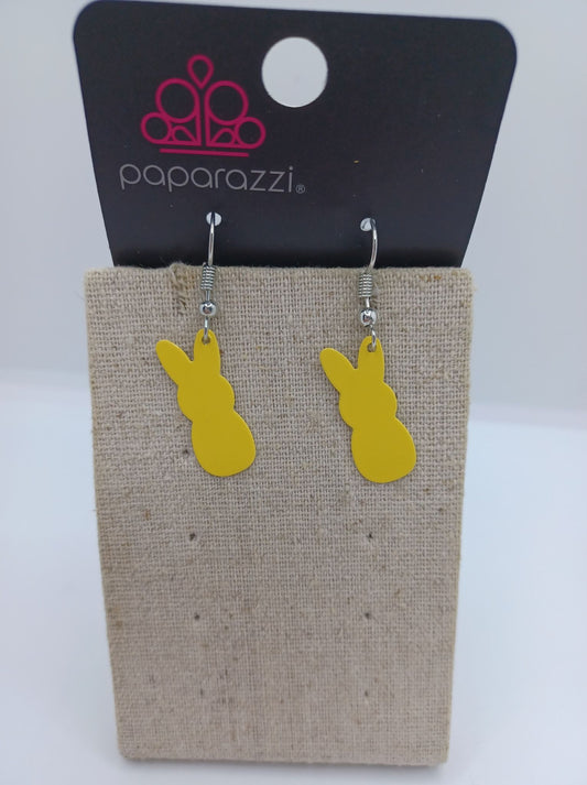 Yellow Bunny Rabbit Earrings