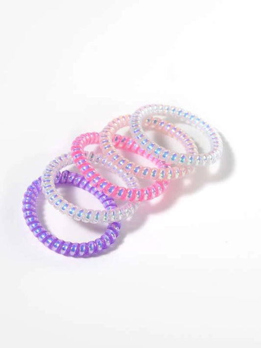 Iridescent Set of Hair Ties