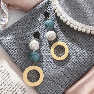 Wooden Post Back Earrings