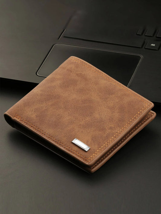 Brown Wallet w/ Silver Detail