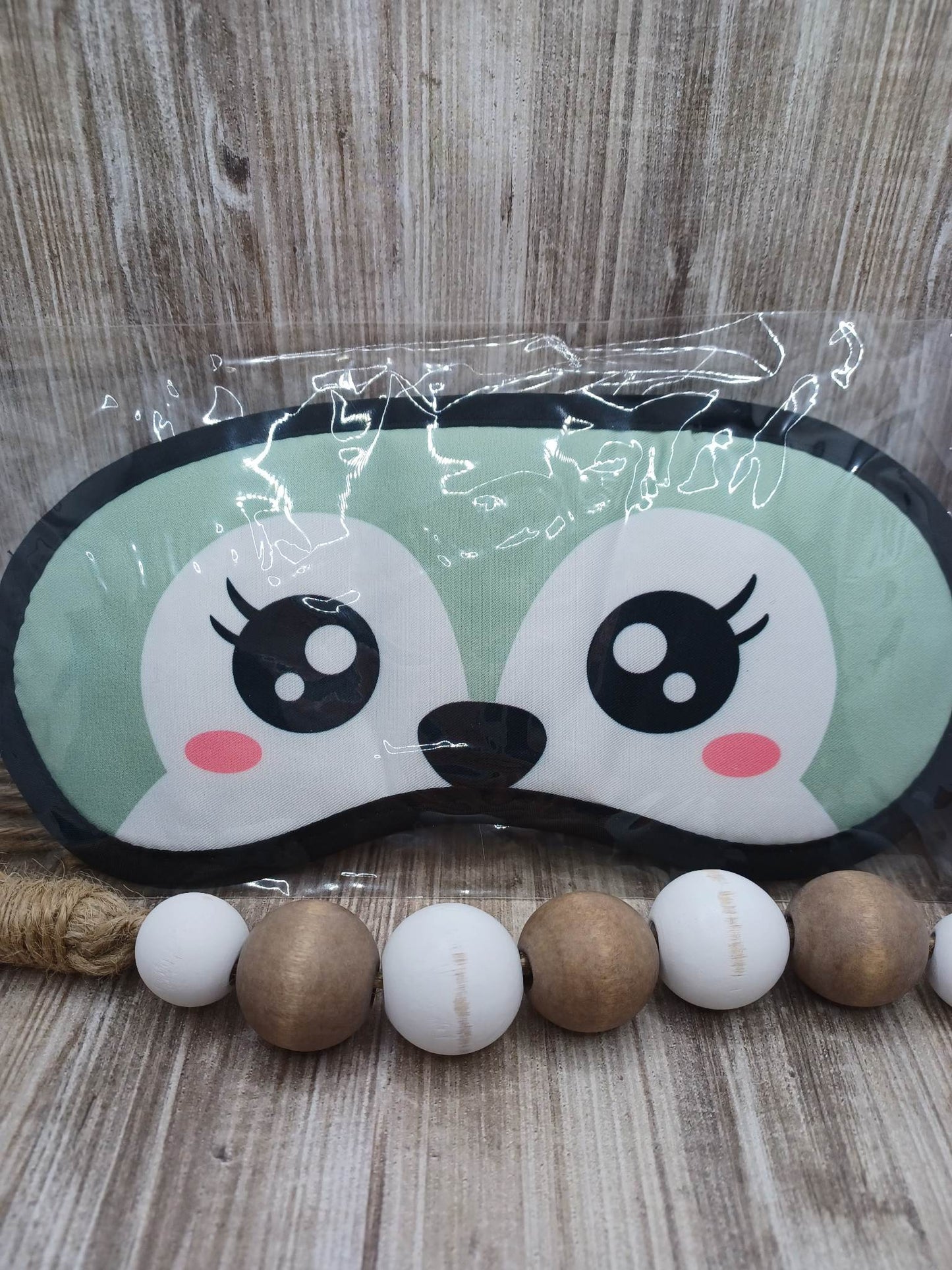 Teal Animal Sleeping Mask