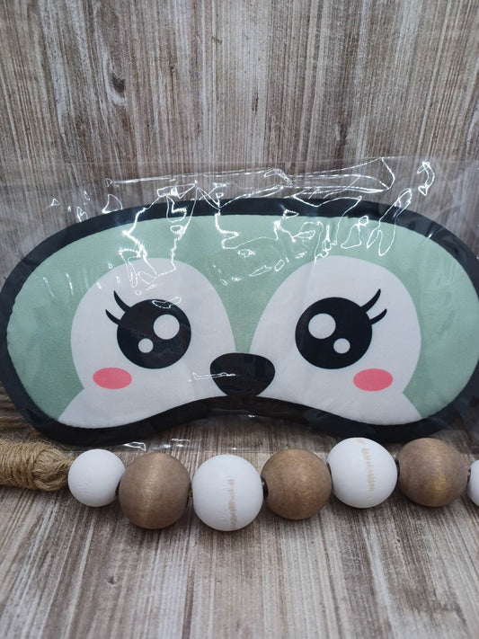 Teal Animal Sleeping Mask