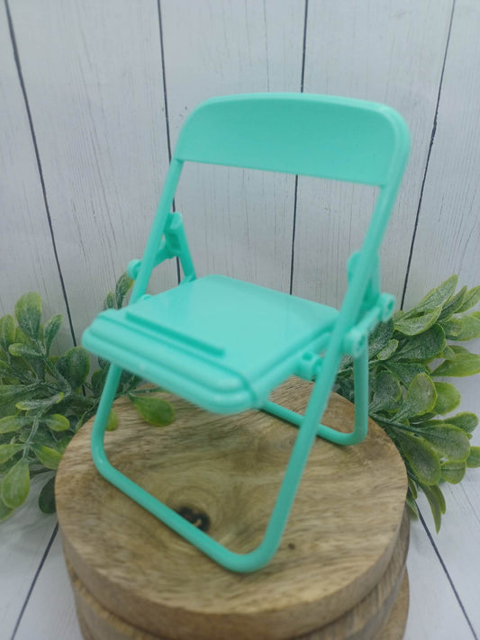 Teal Chair Phone Stand Accessory