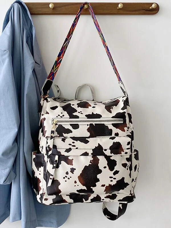 PREORDER - Cow Print Backpack