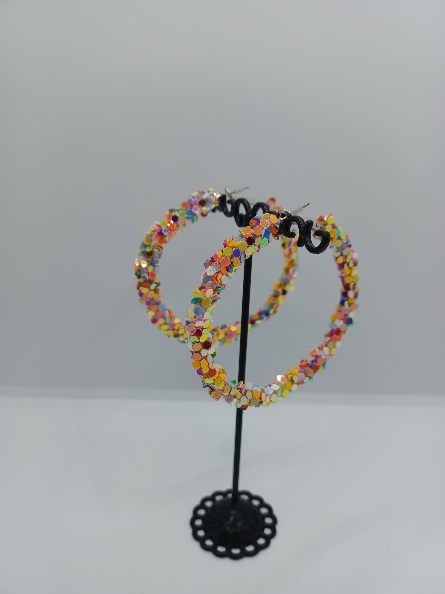 Sequin Hoop Earrings