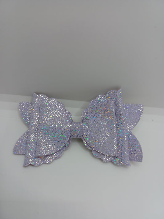 Purple Glitter Hair Clip