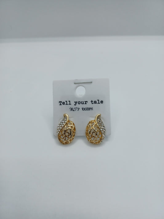 Gold Filigree Earrings