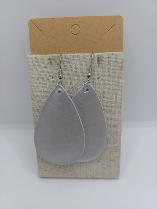 Silver Chrome Style Earrings