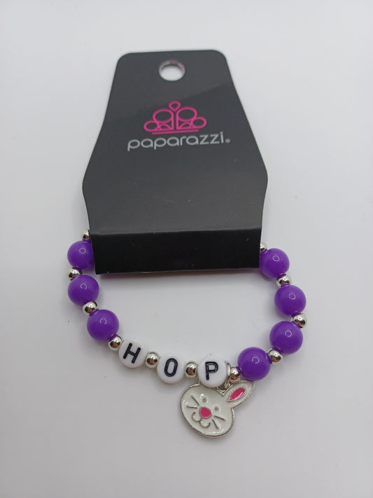 Purple Hop Bunny Bracelet