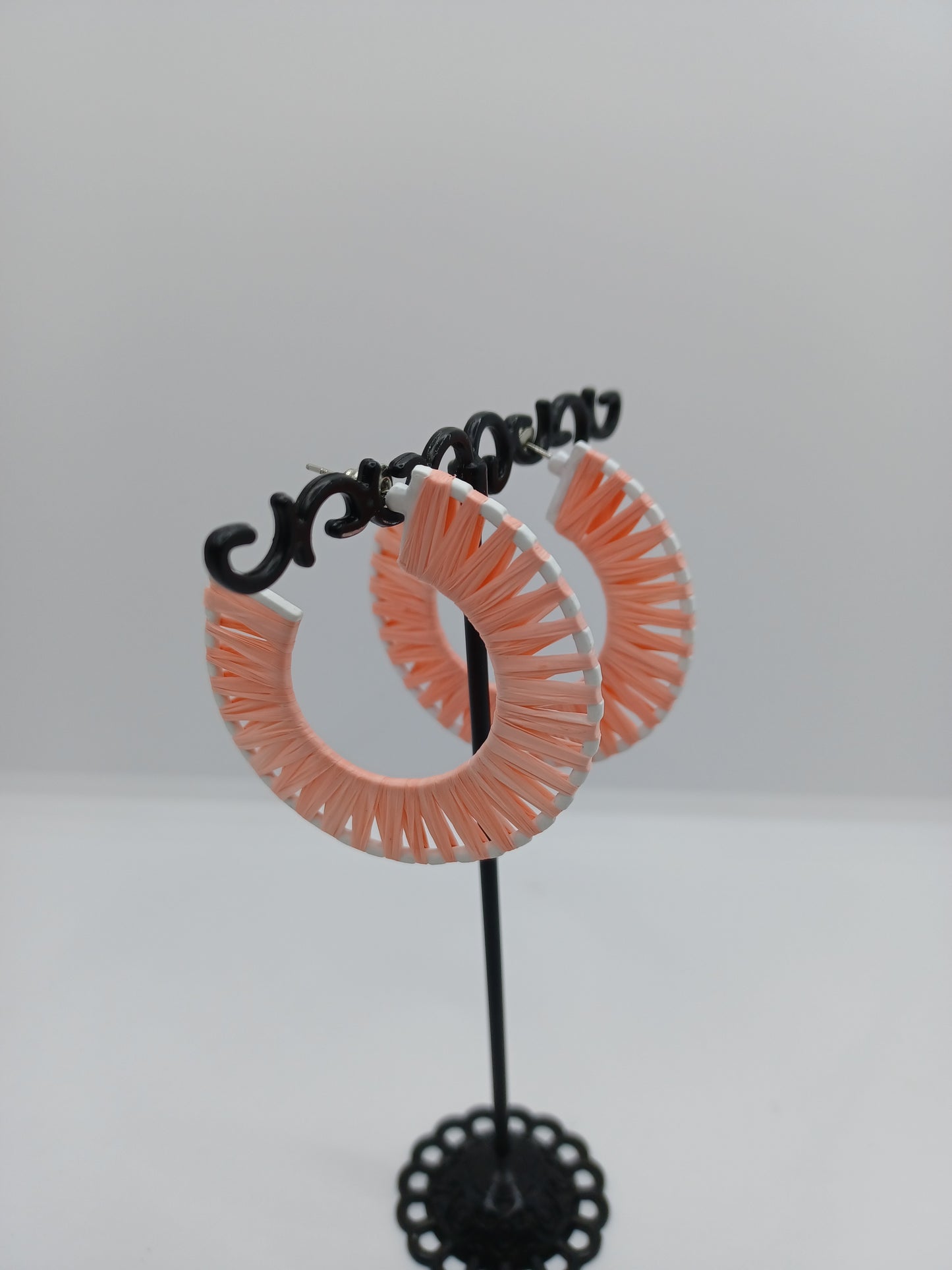 Threaded Hoop Earrings