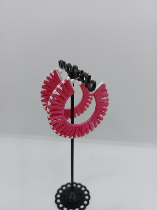 Threaded Hoop Earrings