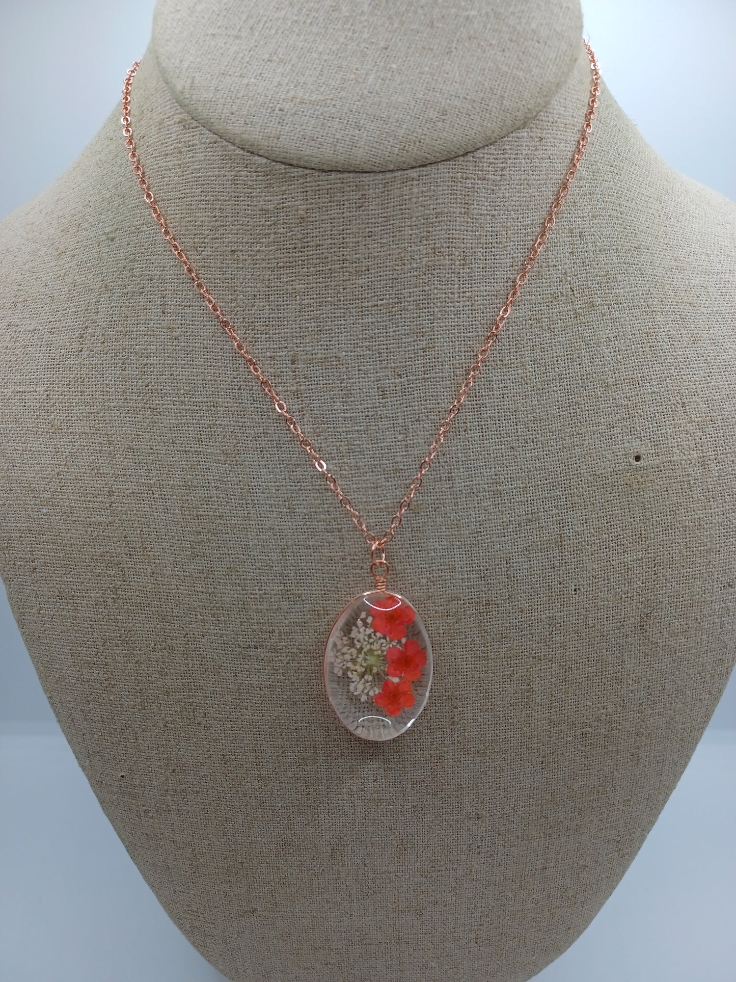 Pressed Flower Necklace