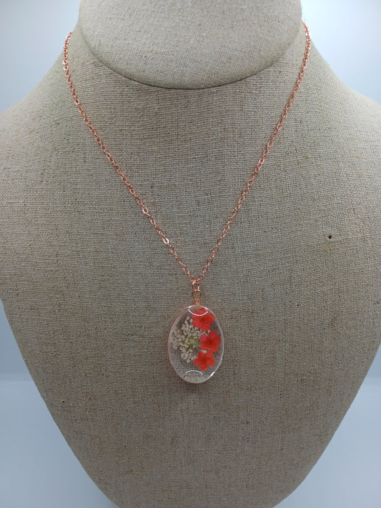 Pressed Flower Necklace