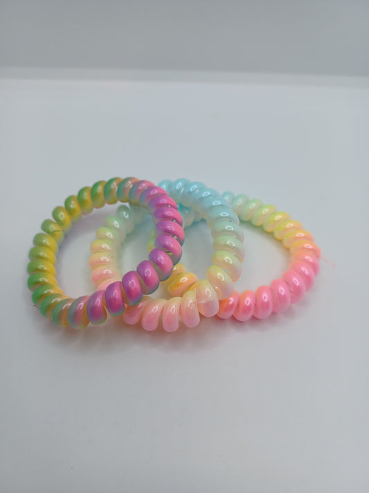 Rainbow Hair Tie Set