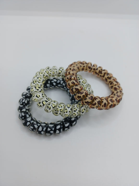 Animal Print Hair Tie Set