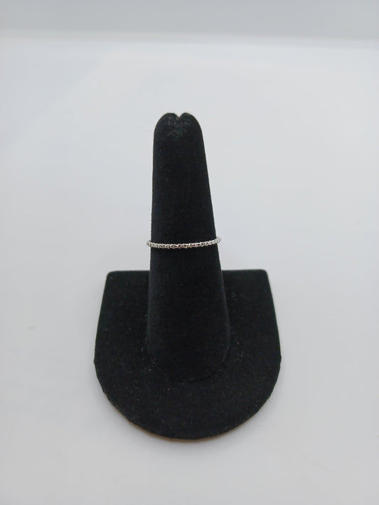 Silver Textured Ring