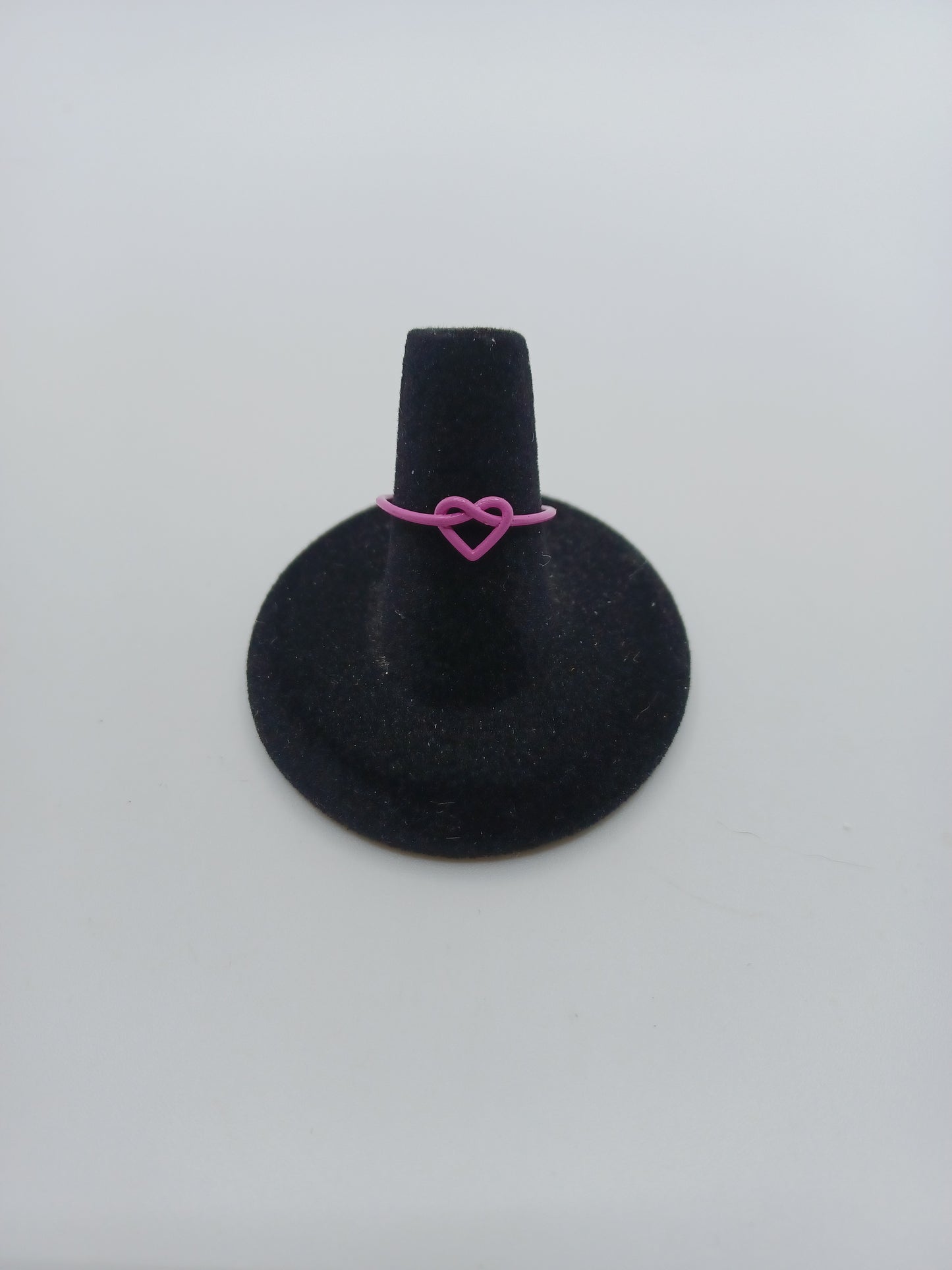 Pink Twisted Heart Ring