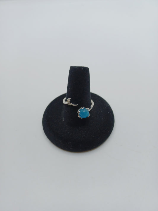 Mermaid Ring w/ Blue Stone Accent