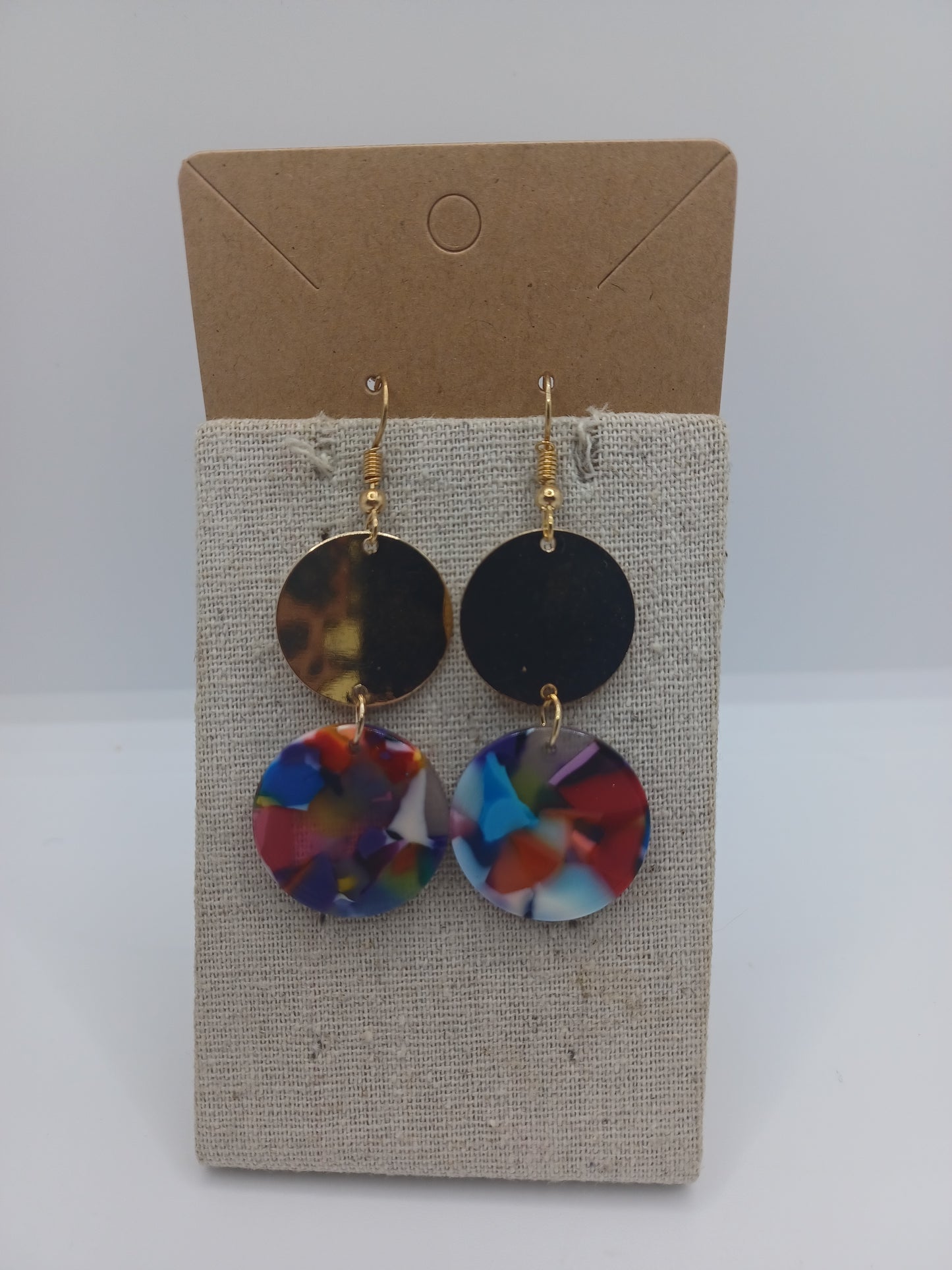 Multicolored Acrylic Earrings