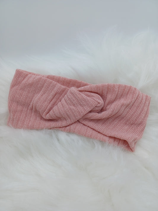Pink Fabric Top Knot Headband