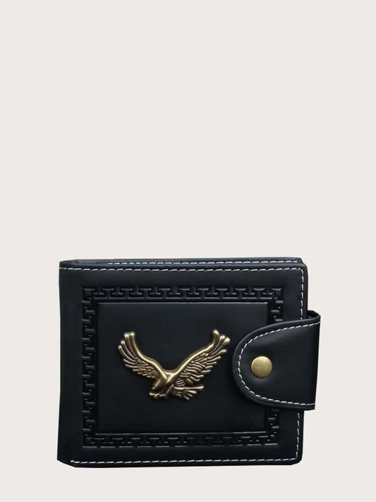 Black Wallet w/ Eagle Detail