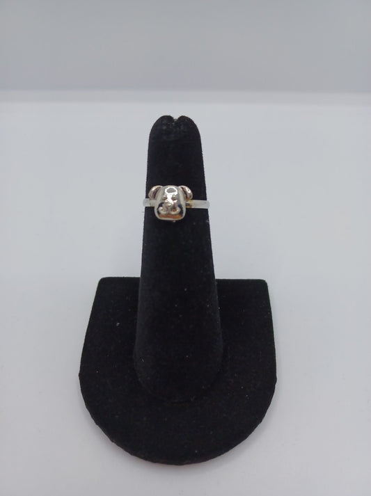 Silver Dog Ring