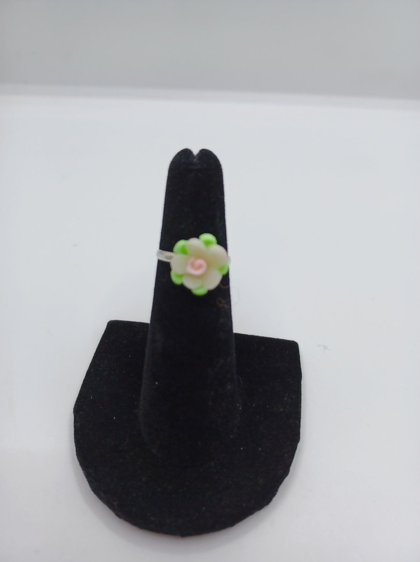 Dainty Pink Flower Ring
