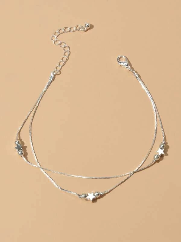 Layered Star Anklet
