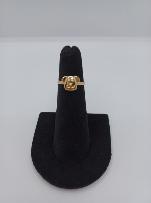 Gold Dog Ring