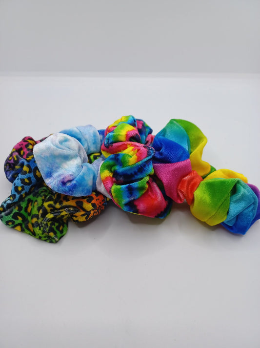 Multicolored Scrunchie Set