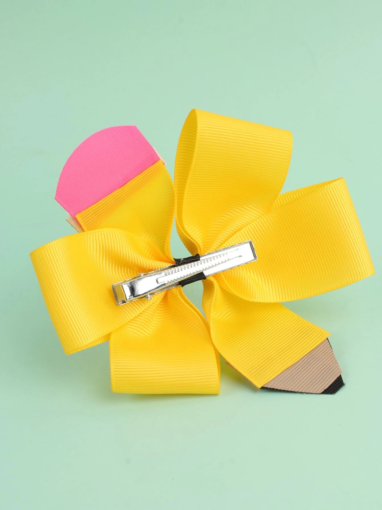 Yellow Pencil Hair Accessory